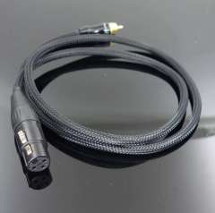 high-fidelity single-crystal copper gold-plated RCA to balanced XLR audio cable, RCA to XLR, RCA-XLR XLR to RCA for HIFI Audio