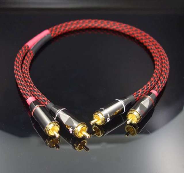 Canare Dual Lotus RCA Audio Signal Cable Audio Wire, Hi-end Audio Cable, 4N 4-core Oxygen-free Copper for HIFI Audio