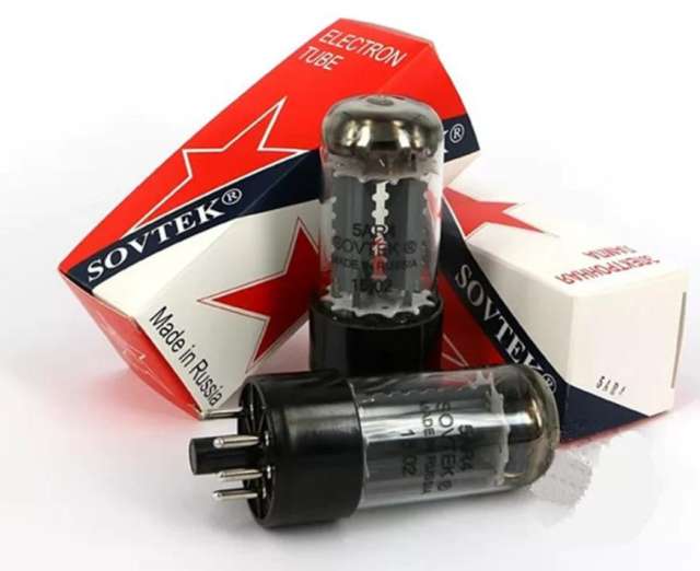 Russia SOVTEK (Redbird) 5AR4 electronic vacuum tube replaces 5U4G, 6SN7, and 6N8P vacuum tubes