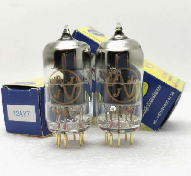 JJ 12AY7 Electronic Vacuum Tube replaces 6072 vacuum tubes gold-plated pins