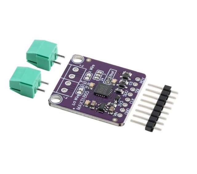 MAX31865 RTD-to-Digital Converter Module PT100 Temperature acquisition of detector module using platinum resistance temperature sensor