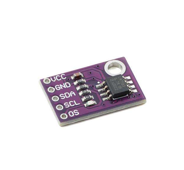 LM75 temperature sensor module featuring a high-speed I2C interface for high-precision measurement