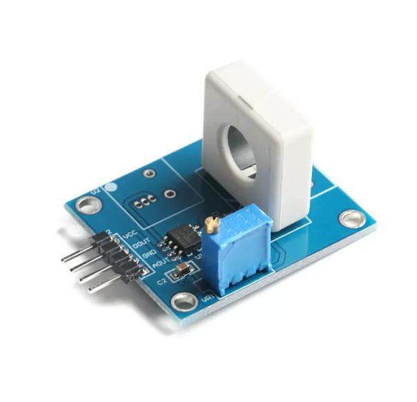 WCS1800 Hall current sensor overcurrent protection module detects 35A short circuit