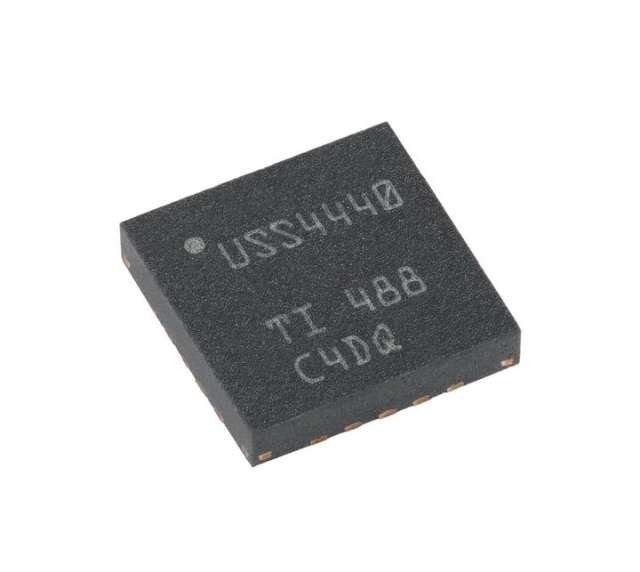 The original TUSS4440TRTJR QFN-20 features a logarithmic amplifier driving an ultrasonic sensor