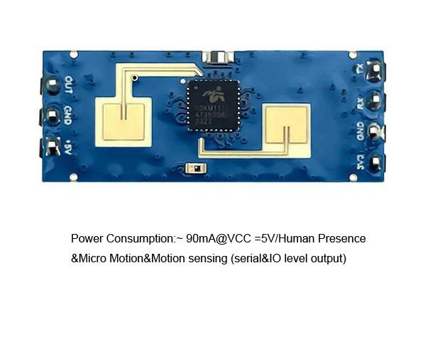 HLK-LD2412 Intelligent human body presence sensing radar module millimeter wave module serial port IO Level output