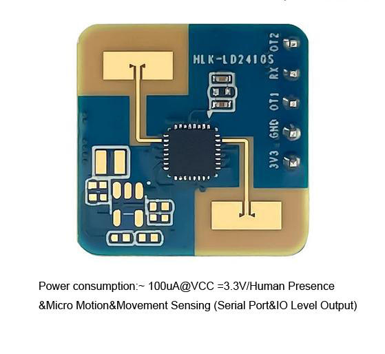 HLK-LD2410S Intelligent human body presence sensing radar module millimeter wave module serial port IO Level output