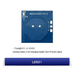 HLK-LD021-5G LD021 Radar Sensor Module, Smart Human Motion Sensor, Adjustable Distance