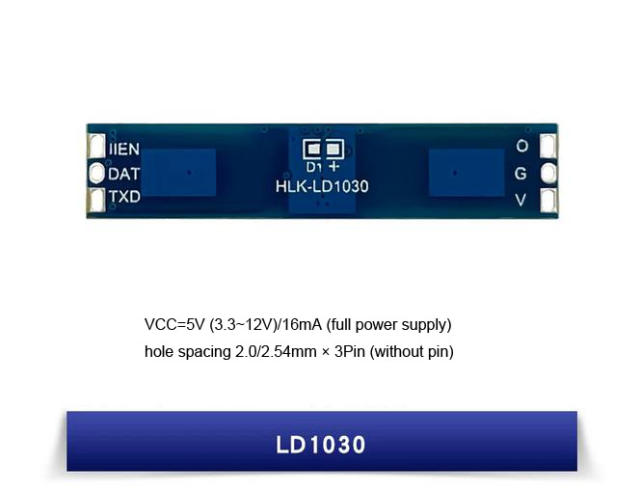 HLK-LD1030 10GHz Smart Radar Sensing Module, Smart Microwave Sensing Switch, Doppler Human Movement Detection Sensor