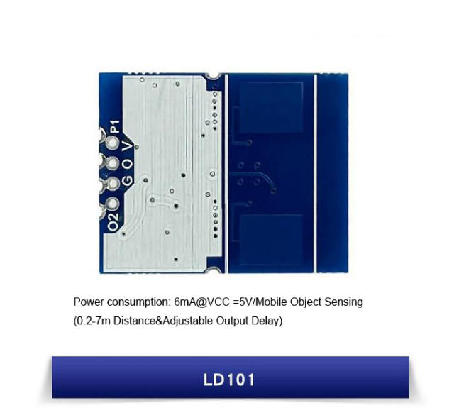 HLK-LD101 10G Radar Module Smart Microwave Induction Switch Doppler Motion Detection Sensor