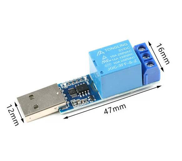 Relay module, USB relay module, USB command control switch, USB switch, 1-channel relay