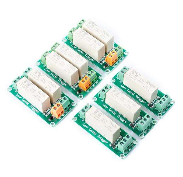 Solid-state relay module, 5A DC solid-state relay, low-level trigger, 1-channel 2-channel solid-state relay