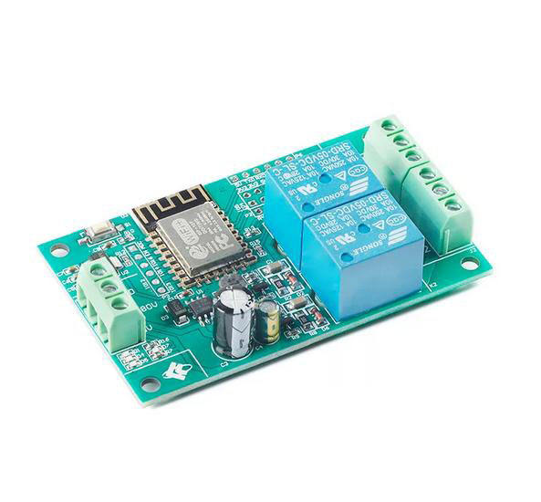 ESP12F_Relay_X2 WIFI relay module, IoT smart home, secondary development, ESP-12F relay, 2-channel