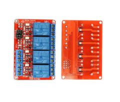 Relay module, optocoupler isolator switch, high/low level trigger, 6 channel relay, 5/12/24V