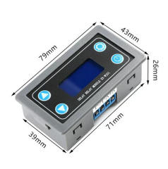 XY-WJ01 time delay relay, trigger delay switch, cyclic timing switch relay, one-way relay