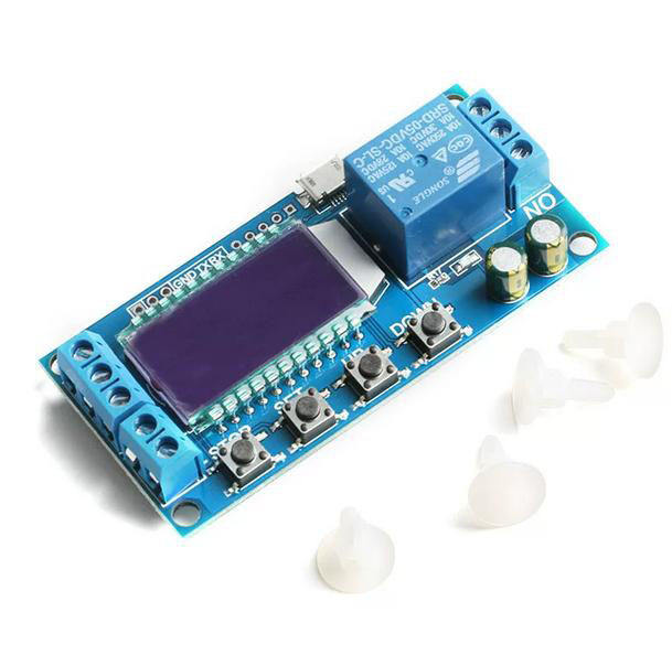 XY-LJ02 time delay relay module, 1-channel time delay on/off, cyclic/timed relay switch