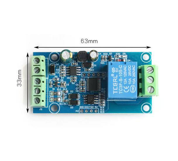 Relay module, optocoupler isolated relay switch On-off signal/RS485/TTL control modbus