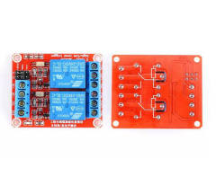 Relay module, optocoupler isolator switch, high/low level trigger, 2 channel relay, 5/12/24V