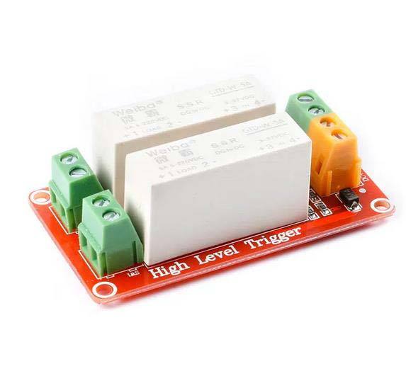 70757/8 Solid-state relay module, 5A DC solid-state relay, high-level trigger, 1 channel 2 channel solid-state relay