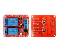 Relay module, optocoupler isolator switch, high/low level trigger, 2 channel relay, 5/12/24V