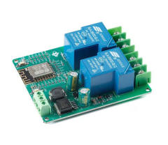 ESP12F_Relay_30A_X2 WIFI relay module, IoT smart home, secondary development, ESP-12F relay, 30A, 2-channel