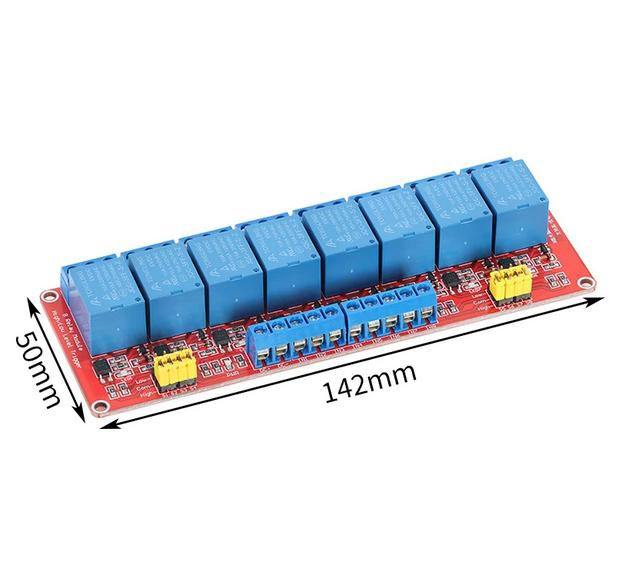 1/2/4/6/8-channel optocoupler isolation relay module, high and low level trigger switch