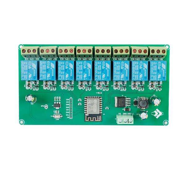 ESP12F_Relay_X8 WIFI relay module, IoT smart home, secondary development, ESP-12F relay, 8-channel