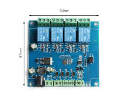Relay module, optocoupler isolated relay switch On-off signal/RS485/TTL control modbus