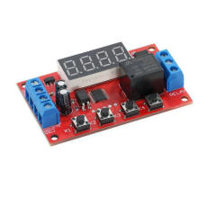 Multi-mode delay timer Relay module with 5V, 12V, and 24V digital display, pulse delay, cycle timing