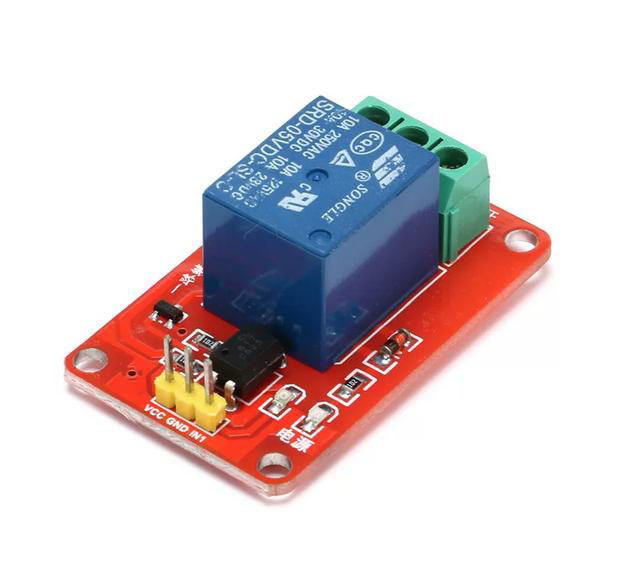 Relay module, 1-channel relay optocoupler isolation, 5V relay low-level pull-in, car experiment accessory