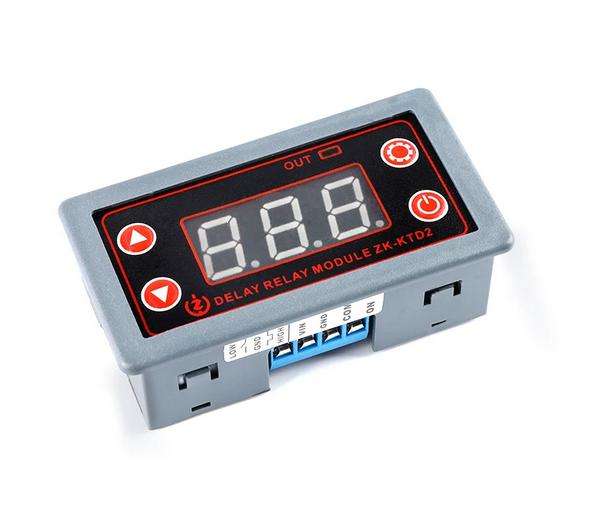 ZK-KTD2 delay relay module, delay timing cycle switch, 5-30V multi-trigger function relay