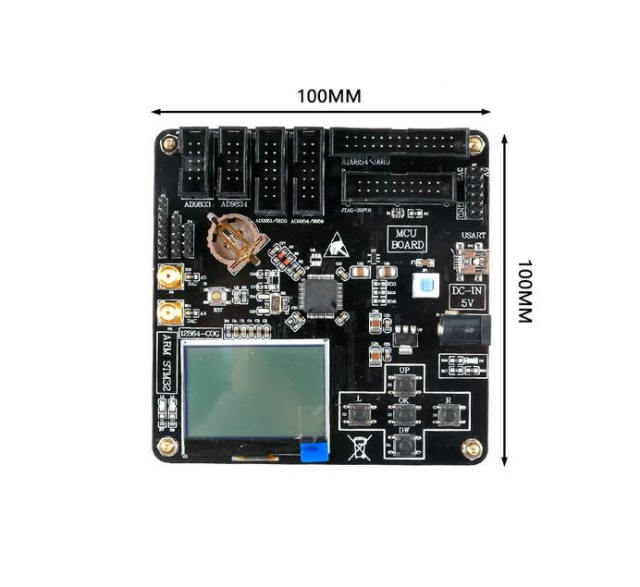 AD9833 DDS signal generator, sine wave and square wave function generator, 25M main frequency, SPI