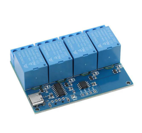 2/4-channel USB serial port control relay computer control module with overcurrent protection, command control switch, intelligent