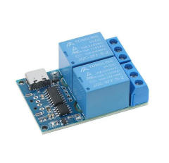 2/4-channel USB serial port control relay computer control module with overcurrent protection, command control switch, intelligent
