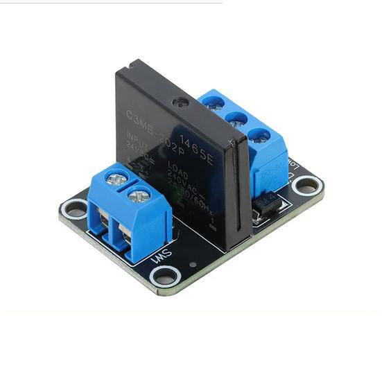 1/2/4/8-channel solid-state relay module, 5/12/24V, high/low level trigger, with fuse