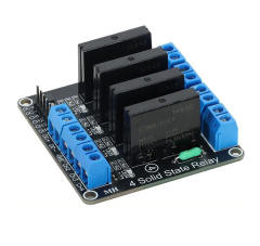 1/2/4/8-channel solid-state relay module, 5/12/24V, high/low level trigger, with fuse