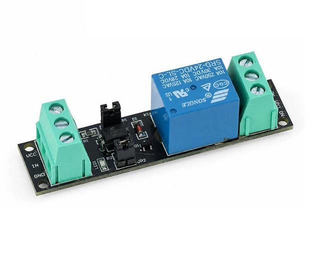 Single-channel 5V/12V/24V relay isolation drive control module, high-level drive board