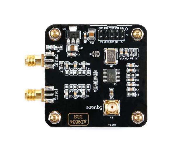 AD9834 signal generator, sine wave/triangle wave/square wave DDS frequency sweep source, 5V power supply, SPI serial