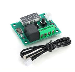 W1209 temperature control module, DC12V digital display thermostat, 50~110℃ high-precision temperature controller switch board