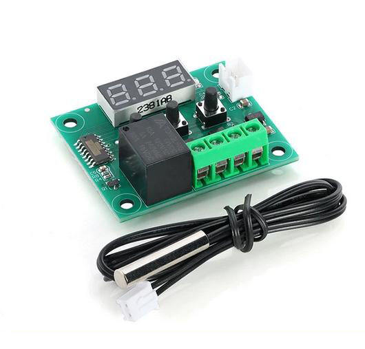 W1209 temperature control module, DC12V digital display thermostat, 50~110℃ high-precision temperature controller switch board