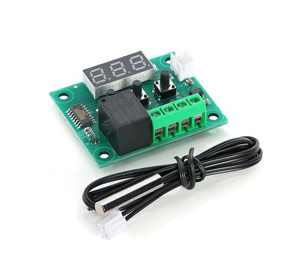 W1209 temperature control module, DC12V digital display thermostat, 50~110℃ high-precision temperature controller switch board