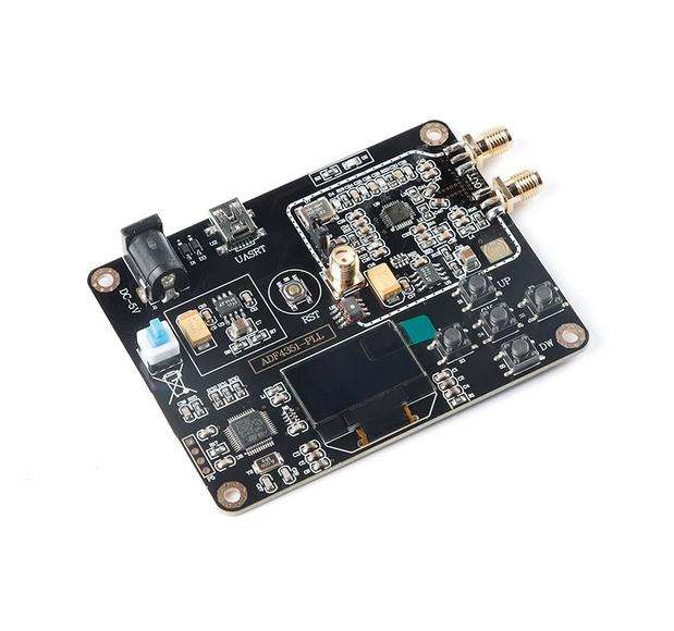 ADF4351 Wideband Phase Locked Loop Frequency Source 35MHz-4.4GHz RF Signal Source On-board OLE and STM32 Microcontroller