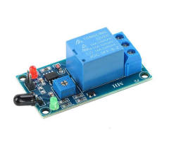 Flame 5V/12V relay module, fire source detection module, infrared receiver, fire detection alarm sensor