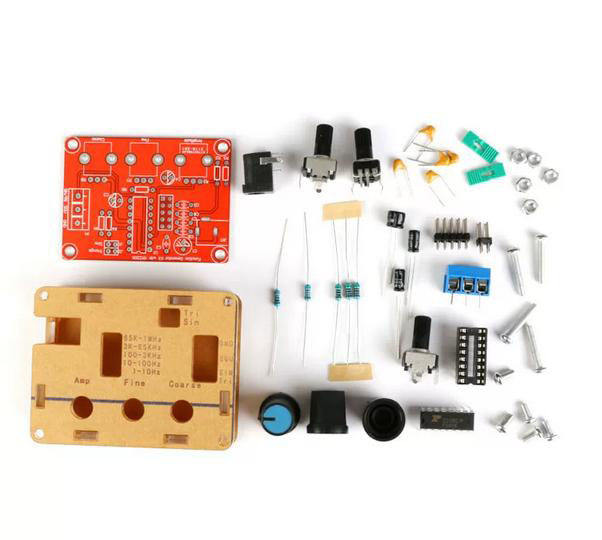 XR2206 signal generator, square wave/sine wave/triangle wave, 9-12V, DIY parts with shell kit