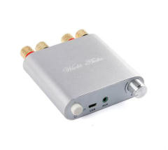 ZK-1002D 2*100W Bluetooth 5.0 audio amplifier board, 9-24V, aluminum alloy casing, 2.0 dual-channel stereo sound