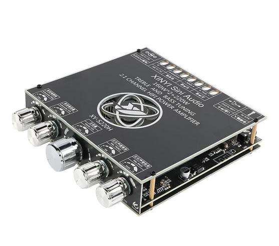 XY-S220H 2.1-channel Bluetooth audio amplifier board module with high fidelity and high sound quality, utilizing TDA7498E