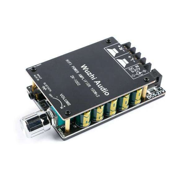 ZK-1002 2*100W high-power Bluetooth digital amplifier board TPA3116, HIFI-grade, audiophile-grade, high-fidelity, 2.0 stereo