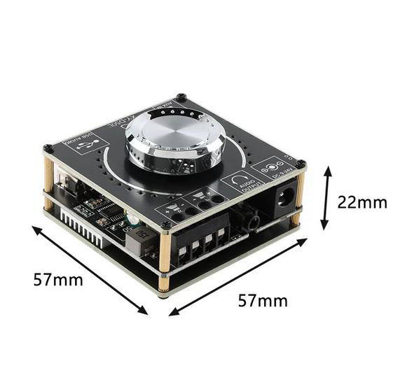 XY-D50L 50W+50W stereo Bluetooth audio digital amplifier board module volume spectrum
