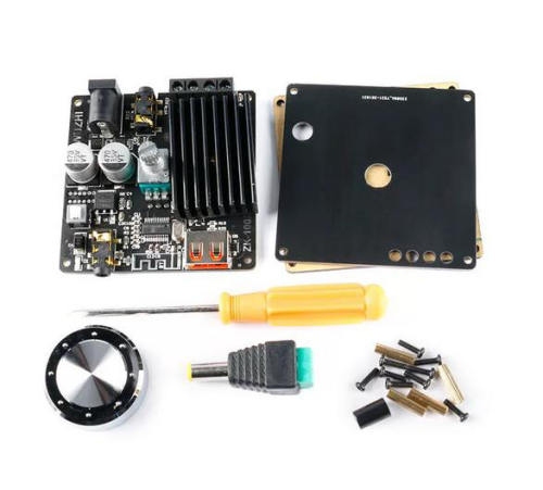ZK-1002M Bluetooth Power Amplifier 2.0 Stereo 2*100W Bluetooth 5.0 Digital Power Amplifier AUX/USB