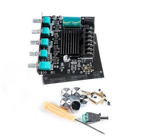 ZK-MT21 Bluetooth audio power amplifier module, 50W*2+100W, 2.1 channel digital power amplifier, subwoofer