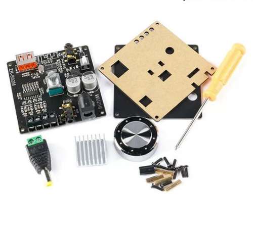 ZK-502M Bluetooth power amplifier board, 2.0 stereo, 2X50W, Bluetooth digital power amplifier board module, with multiple inputs on board